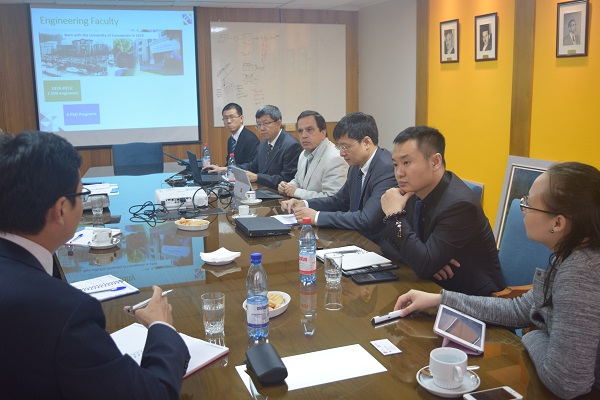 Delegación de China visitó la FI para potenciales colaboraciones