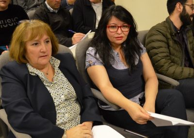Secretarias Verónica Inostroza del DII e Inés Lillo del DIE