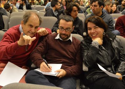 Los docentes del DIQ Fernando Márquez, Oscar Valerio y Katherina Fernández