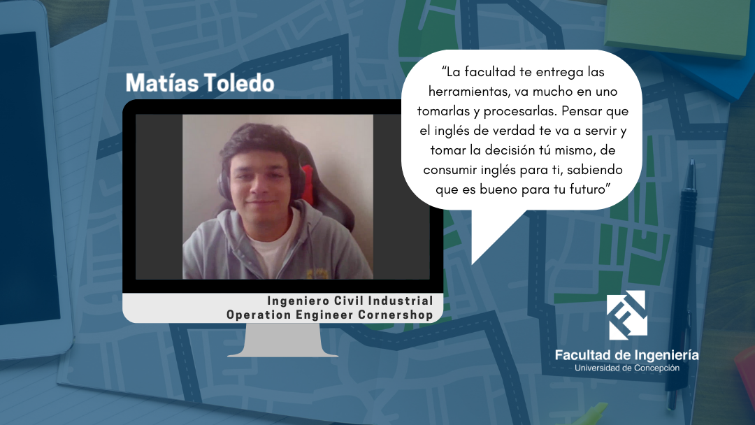 Matías Toledo, egresado UdeC e ingeniero de operaciones en Cornershop: “El Inglés se presenta como una puerta para las oportunidades”